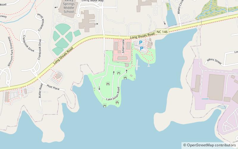 Lake Julian Park location map
