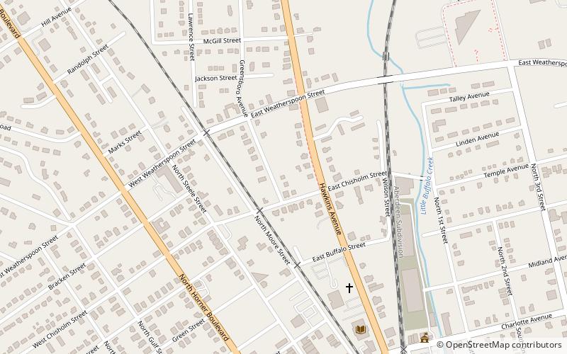 Hawkins Avenue Historic District location map