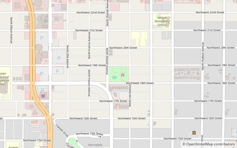 mesta park oklahoma city location map