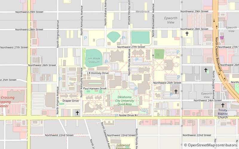 Oklahoma City University location map