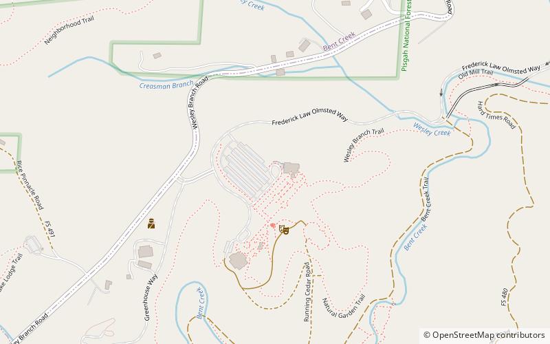 North Carolina Arboretum location map