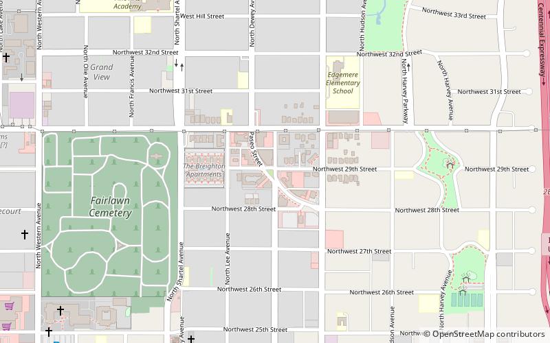 Paseo Arts District location map