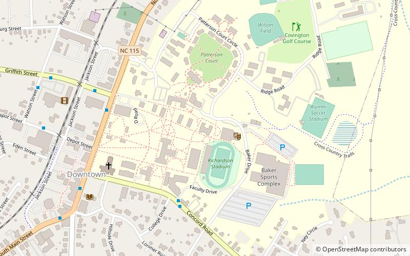 Duke Family Performance Hall location map