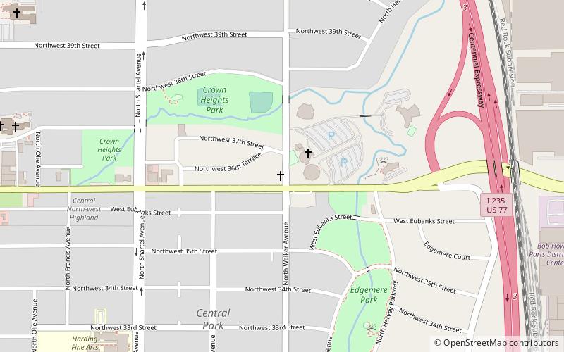 pierwszy kosciol chrzescijanski oklahoma city location map