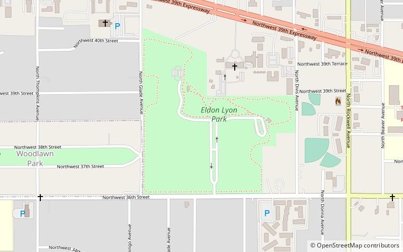 elden lyon park oklahoma city location map