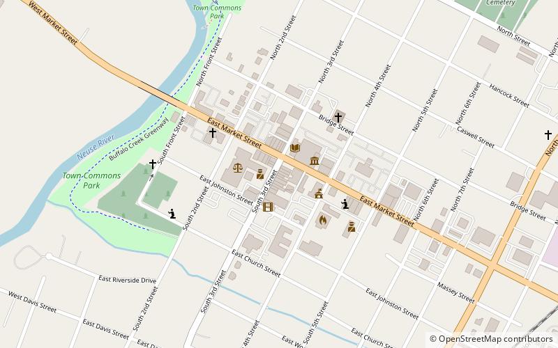 Downtown Smithfield Historic District location map