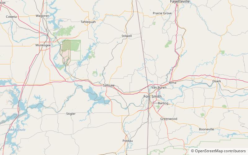 Sequoyah's Cabin location map