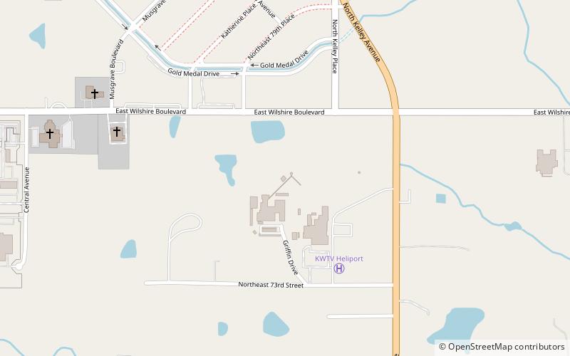 kwtv sendemast oklahoma city location map