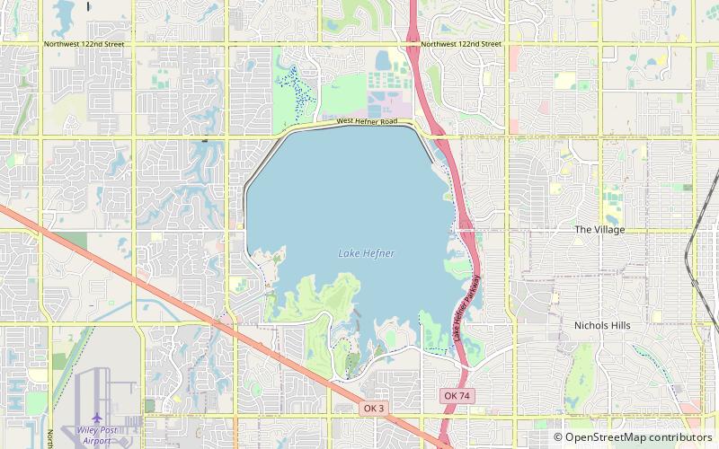 Lake Hefner location map