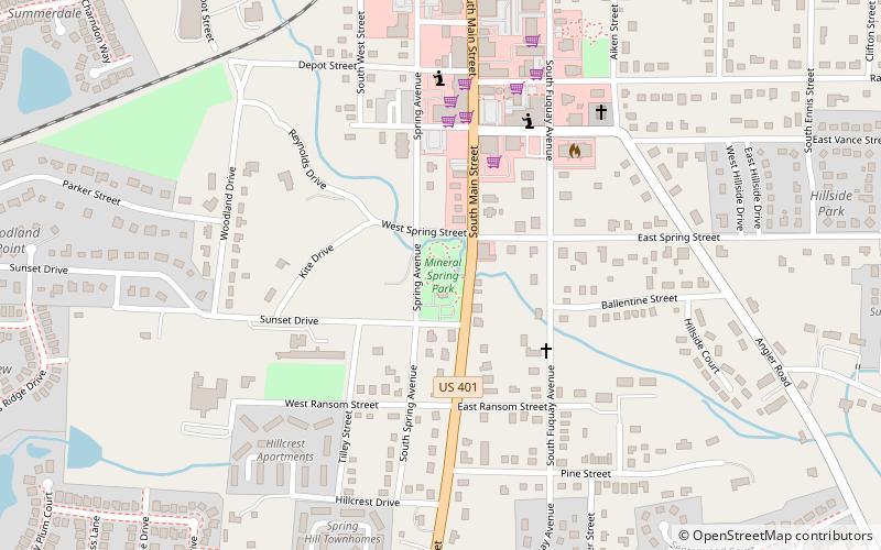 Fuquay Mineral Spring location map