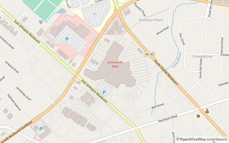 Greenville Mall location map
