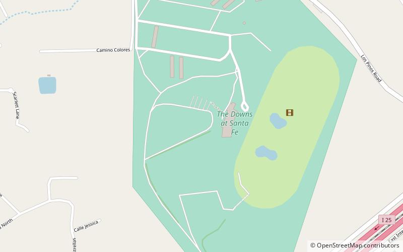 Downs at Santa Fe Race Track location map