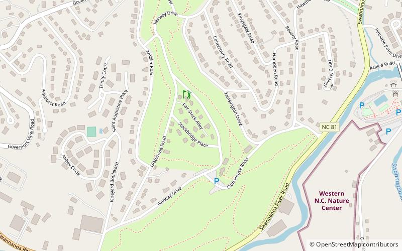 Asheville Municipal Golf Course location map