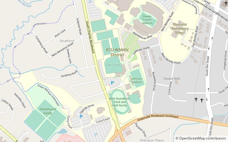Clark–LeClair Stadium location map