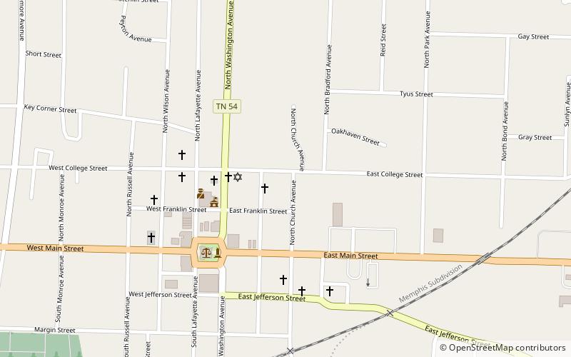 north washington historic district brownsville location map