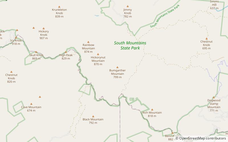 south mountains park stanowy south mountains location map
