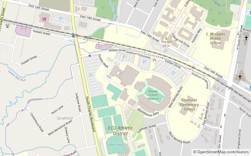 Williams Arena at Minges Coliseum location map