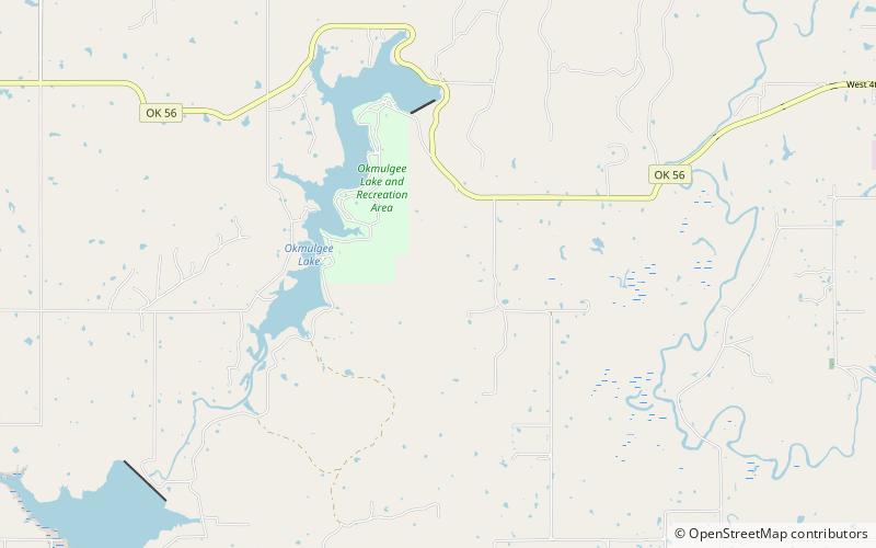 Okmulgee State Park location map