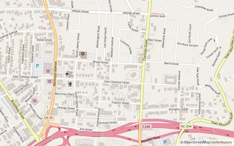 Chestnut Hill Historic District location map