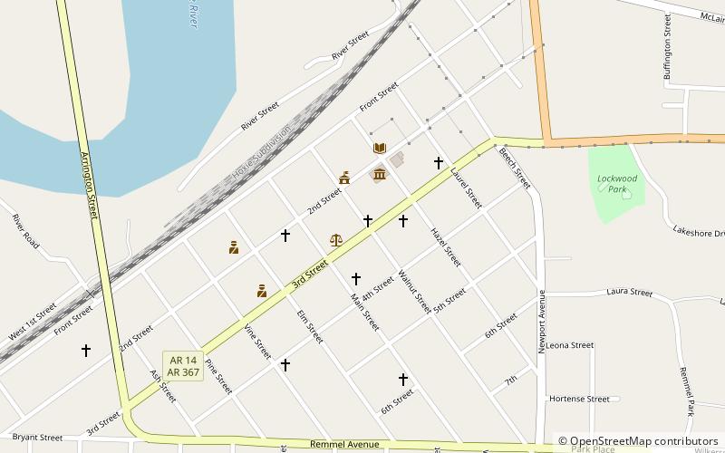 Jackson County Jail location map