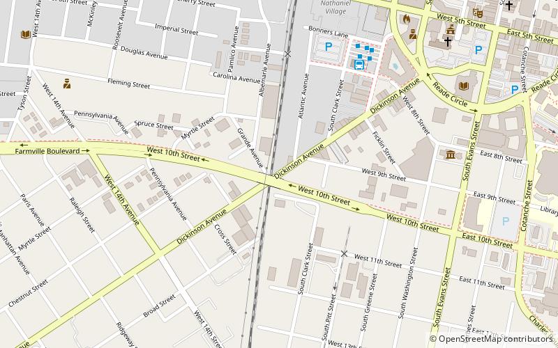 Dickinson Avenue Historic District location map