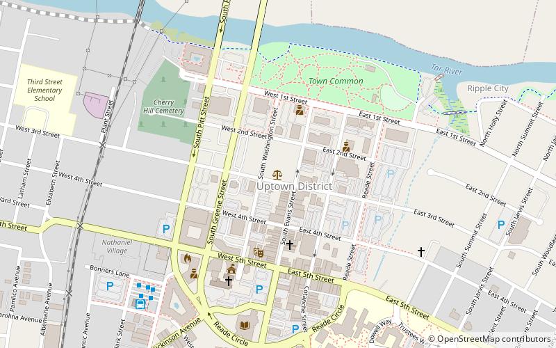 Pitt County Courthouse location map