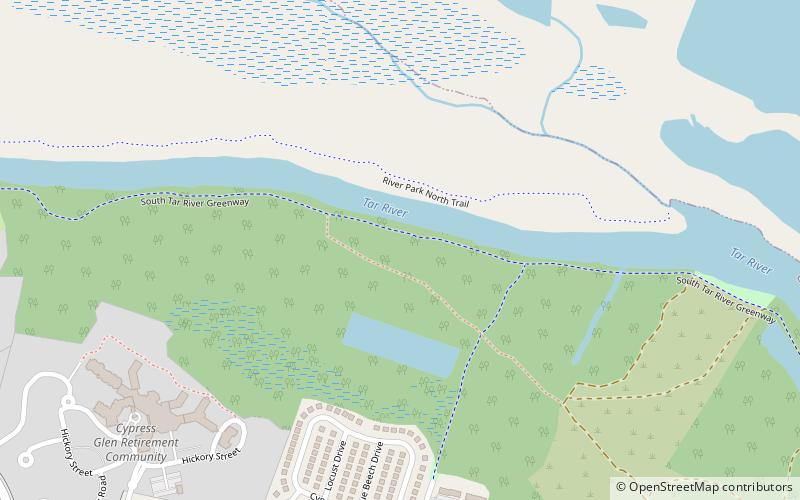 South Tar River Greenway location map