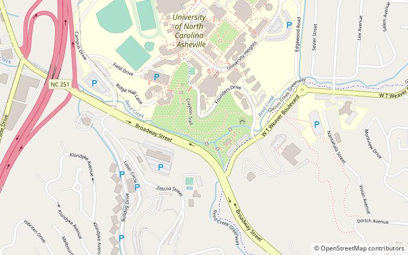 Botanical Gardens at Asheville location map