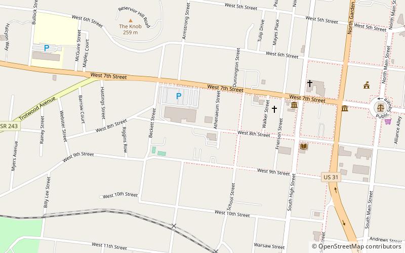 Athenaeum location map