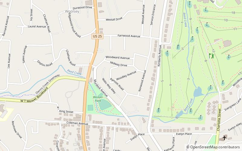 Norwood Park Historic District location map