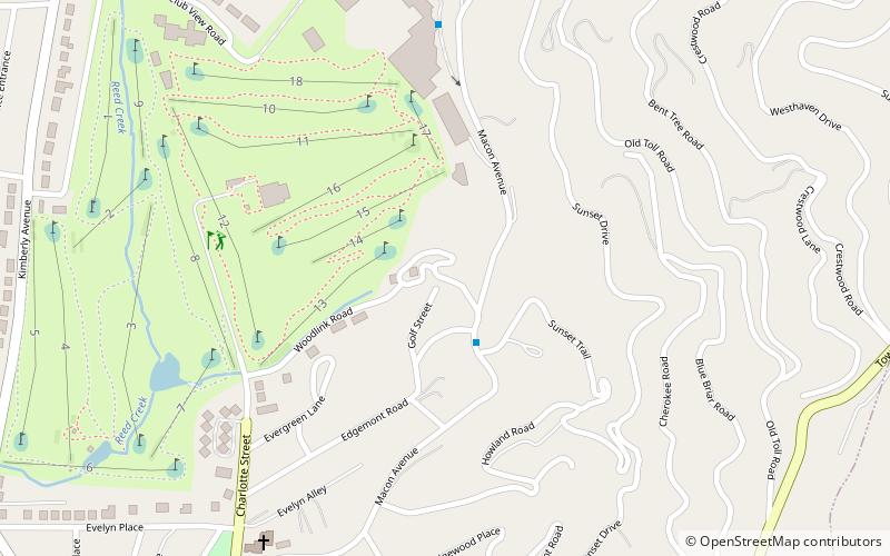 Sunset Terrace Historic District location map