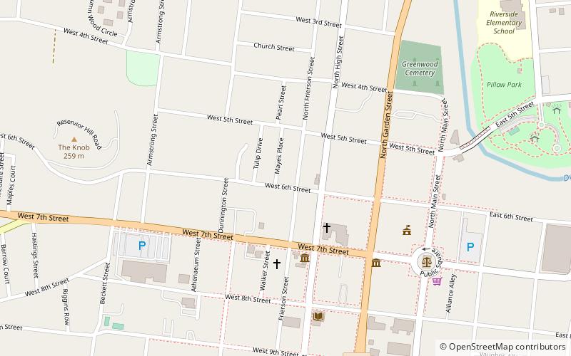 Mayes-Hutton House location map