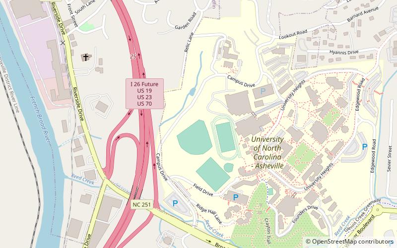 Greenwood Baseball Field location map