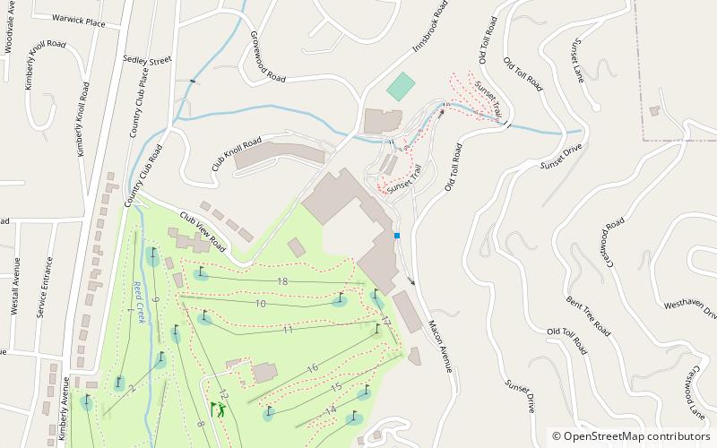The Omni Grove Park Inn location map