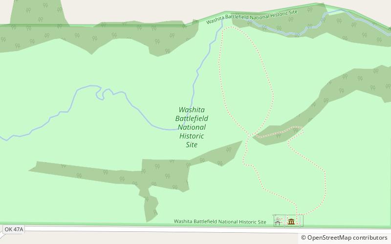 Washita Battlefield National Historic Site location map