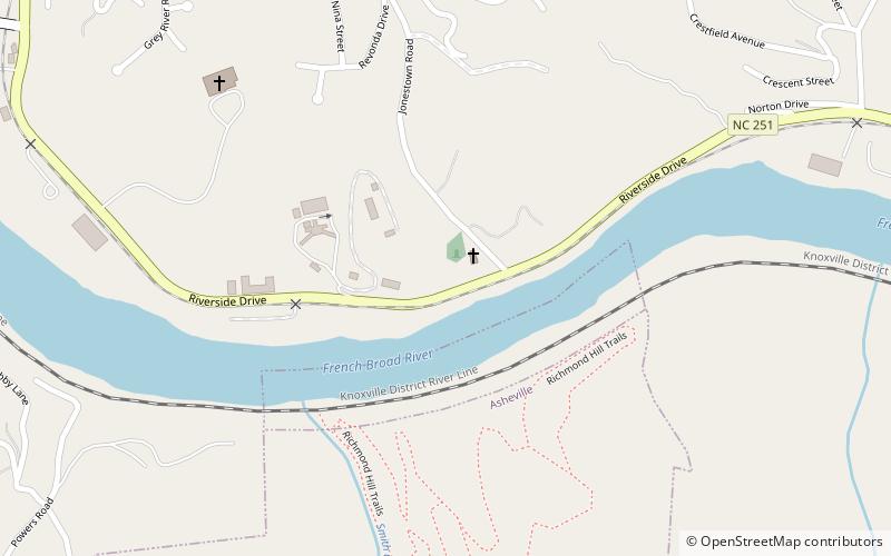 kosciol odkupiciela asheville location map