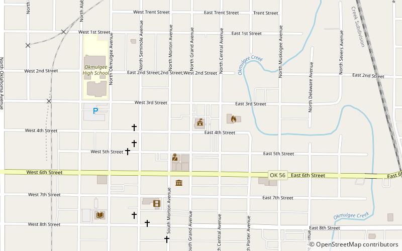 Okmulgee City Hall location map