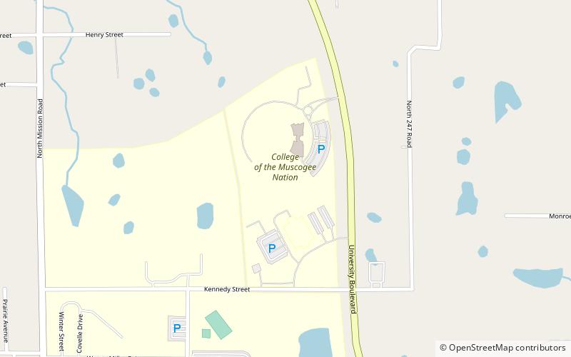 College of the Muscogee Nation location map