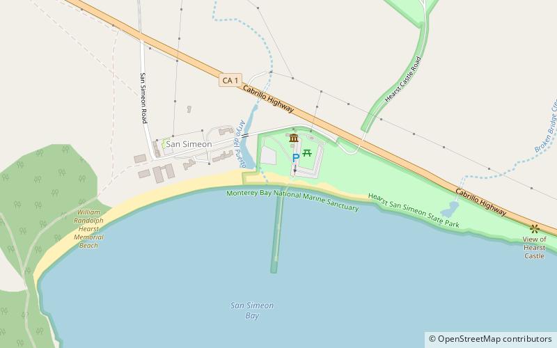 William Randolph Hearst Memorial State Beach location map