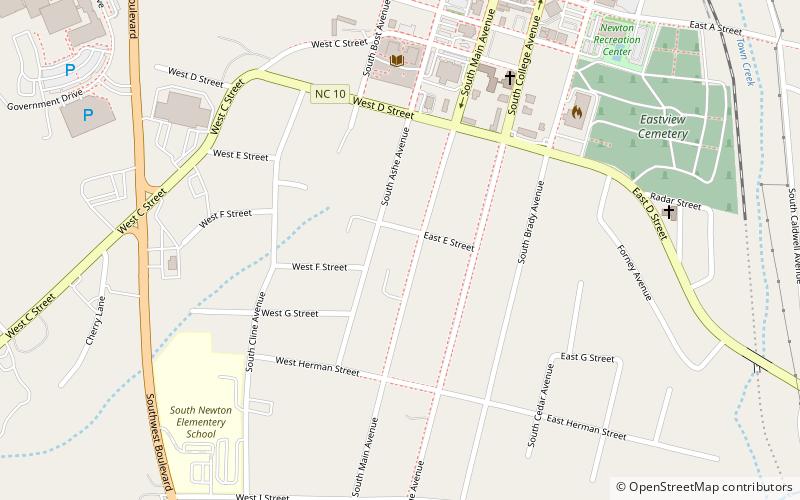 Foil–Cline House location map
