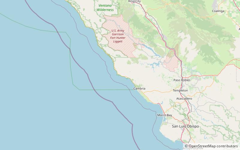 friends of the elephant seal san simeon location map