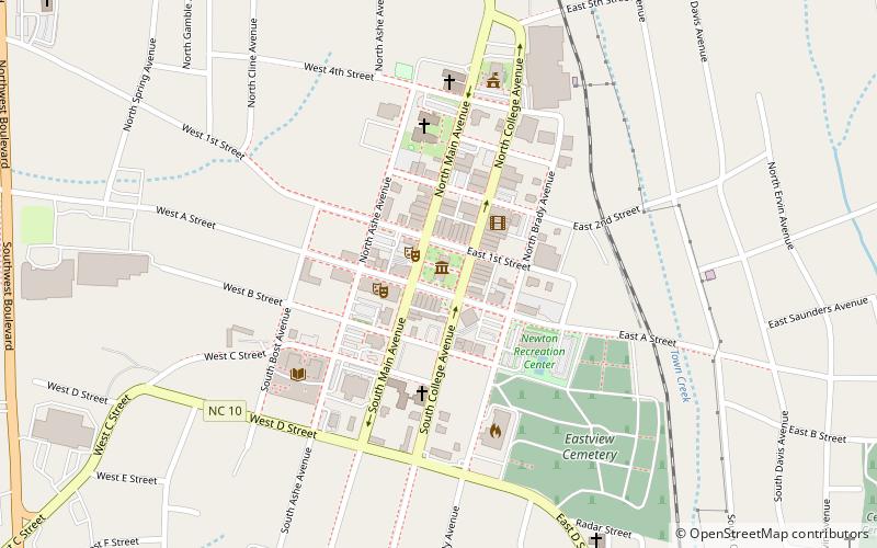 Catawba County Courthouse location map