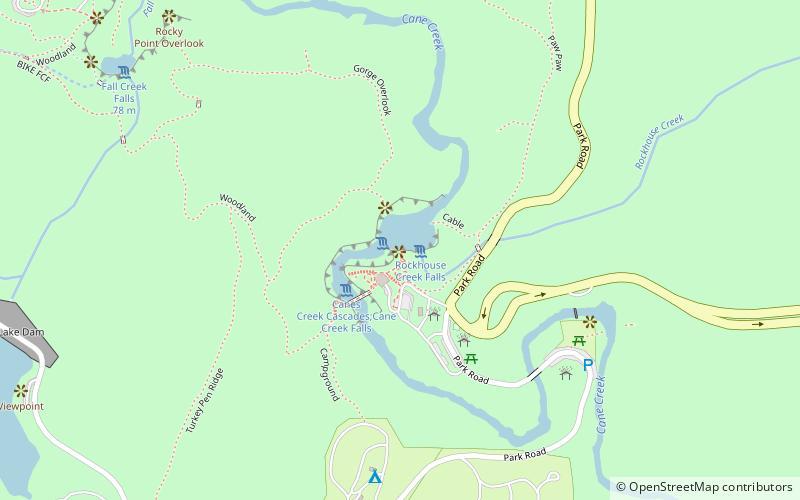 Rockhouse Falls location map