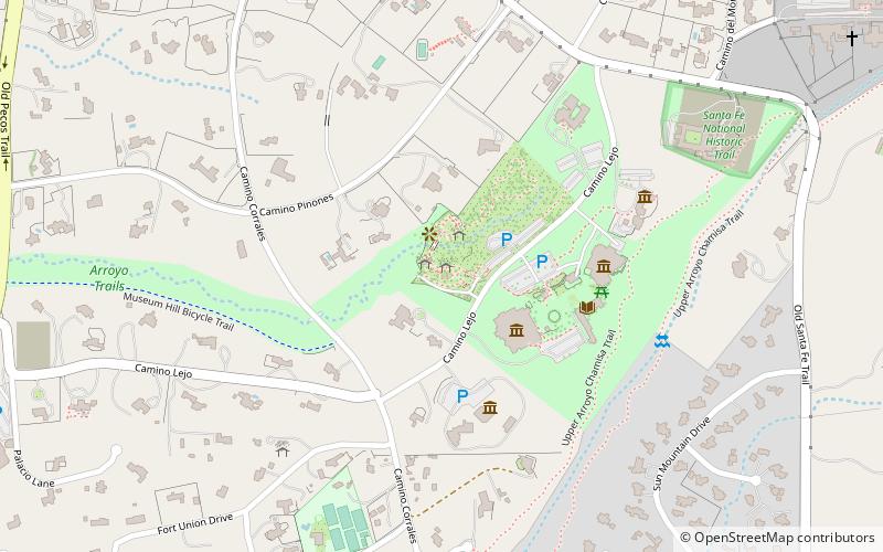 Santa Fe Botanical Garden location map