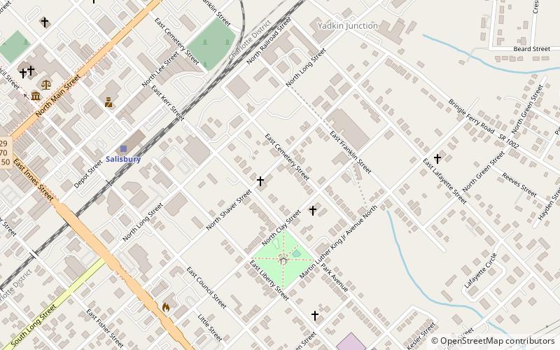North Long Street–Park Avenue Historic District location map