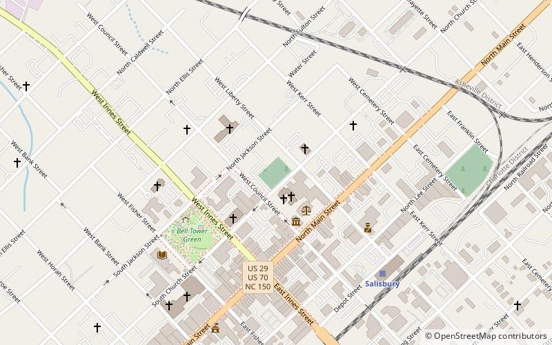 Oak Grove-Freedman's Cemetery location map