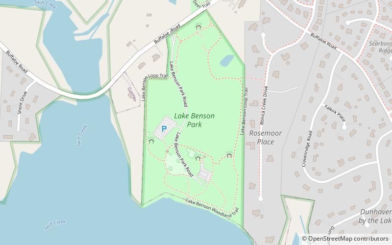 Lake Benson Park location map