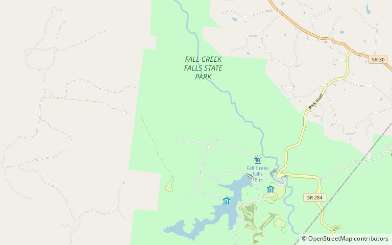 Piney Creek Falls location map