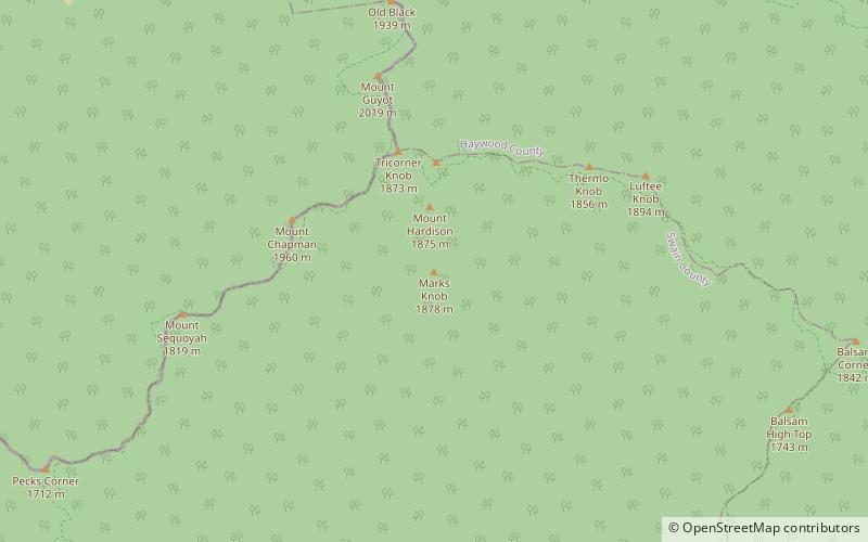 Marks Knob location map