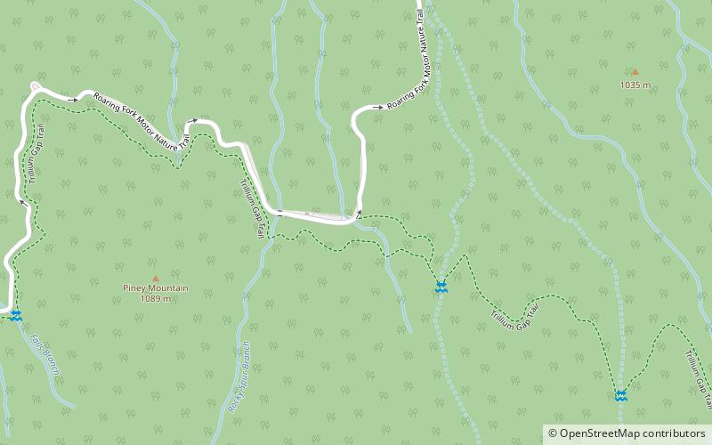 trillium gap trail great smoky mountains nationalpark location map